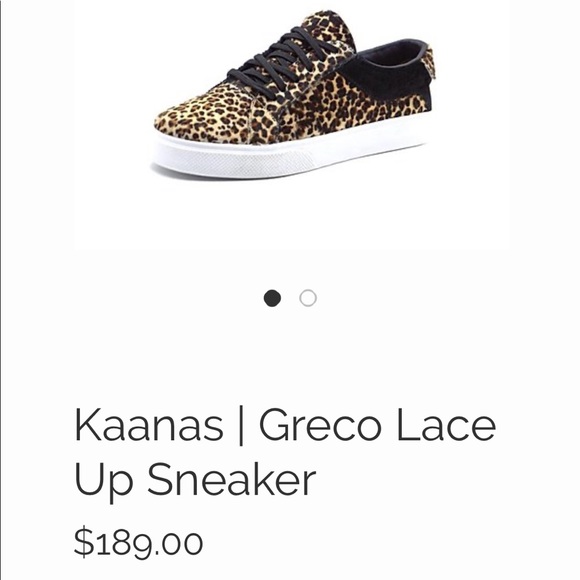 Kaanas | Greco Lace Up Sneaker | Cheetah Print 🐆 - Picture 3 of 7